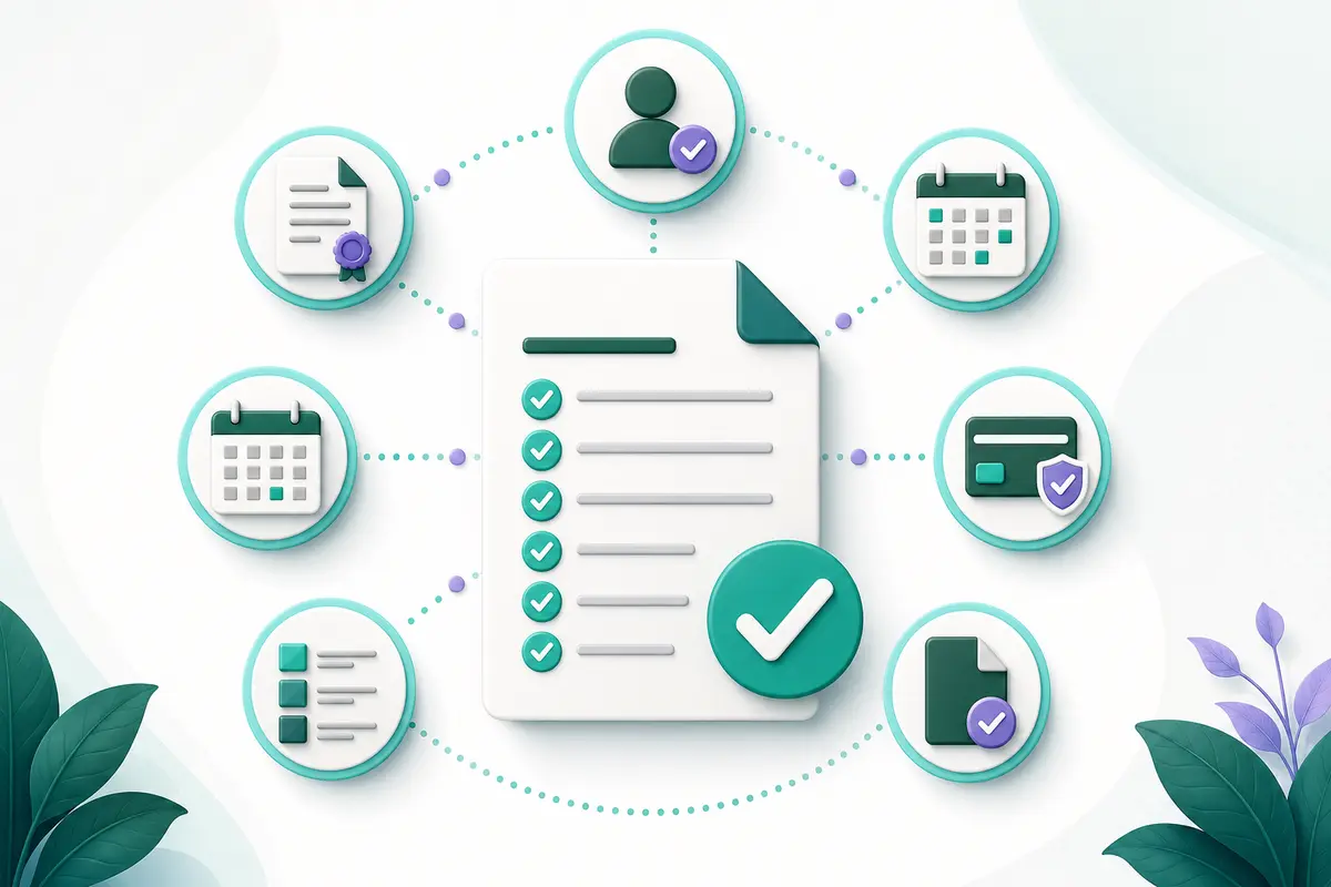 Professional invoice review checklist before sending the PDF